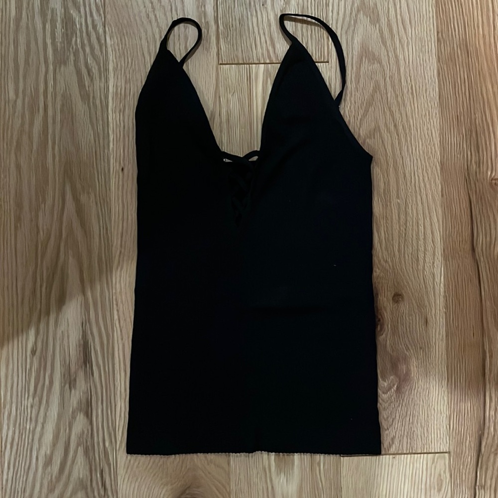 Black, Ribbed Intimately Free People Tank top